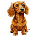 Dachshund (Red - Wire Hair) Watercolor - Ceramic Mug