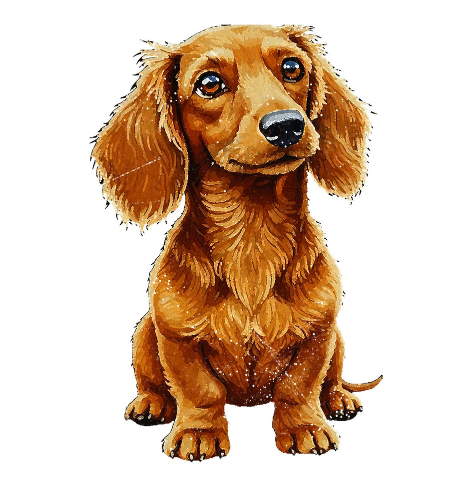 Dachshund (Red - Wire Hair) Watercolor - Ceramic Mug