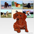 Dachshund  Scenic Cutting Board