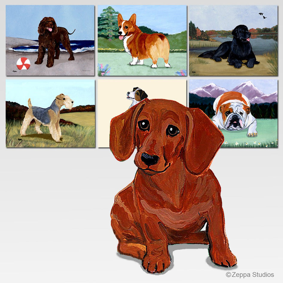 Dachshund  Scenic Cutting Board
