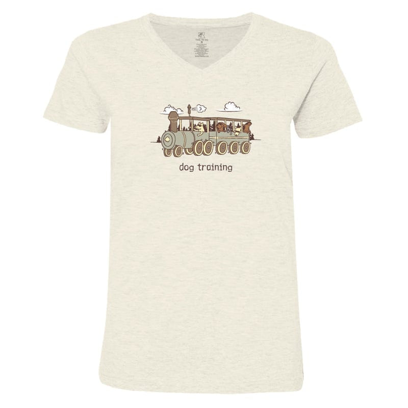 Dog Training - Ladies T-Shirt V-Neck