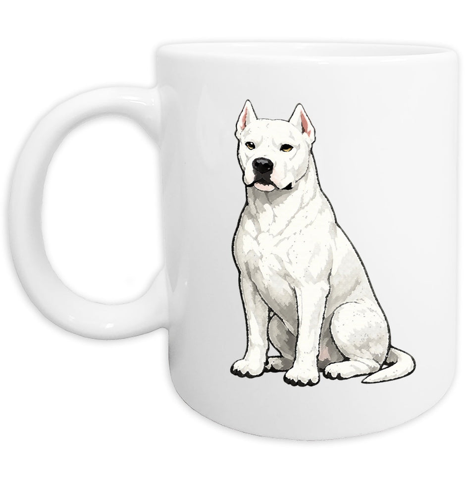 Dogo Argentino Watercolor - Ceramic Mug