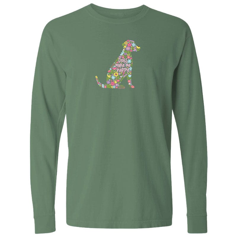 Dogs Make Me Happy - Classic Long-Sleeve T-Shirt