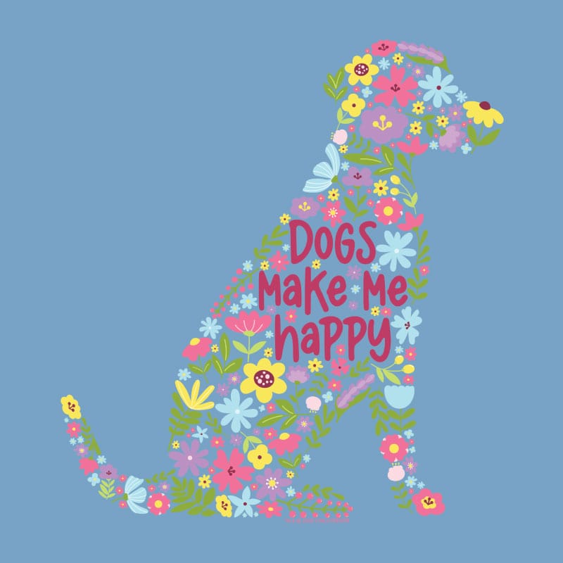 Dogs Make Me Happy - Sweatshirt Pullover Hoodie