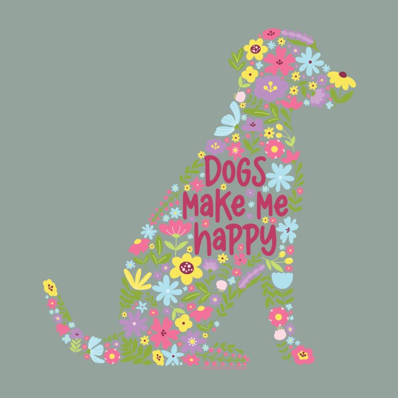 Dogs Make Me Happy - Sweatshirt Pullover Hoodie