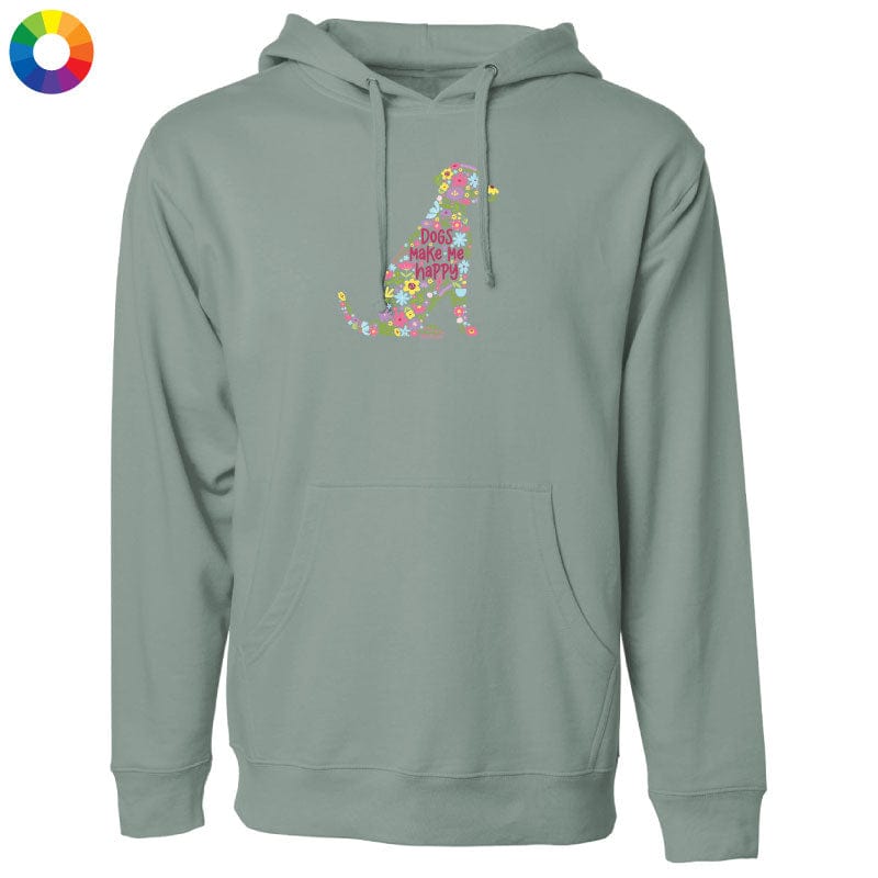 Dogs Make Me Happy - Sweatshirt Pullover Hoodie