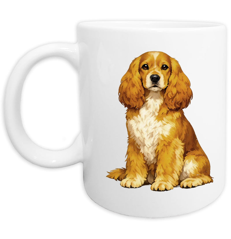 English Cocker Spaniel Watercolor - Ceramic Mug