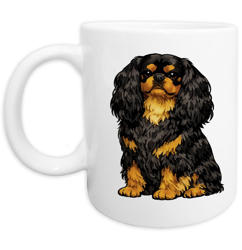 English Toy Spaniel Watercolor - Ceramic Mug