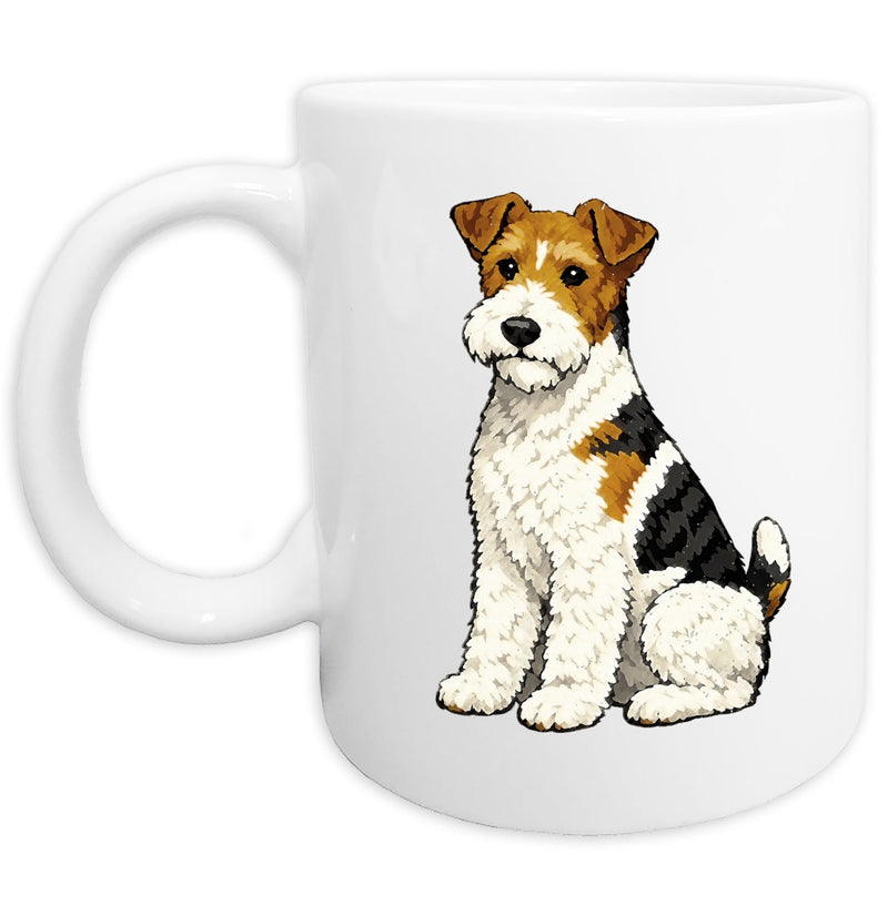 Fox Terrier Watercolor - Ceramic Mug