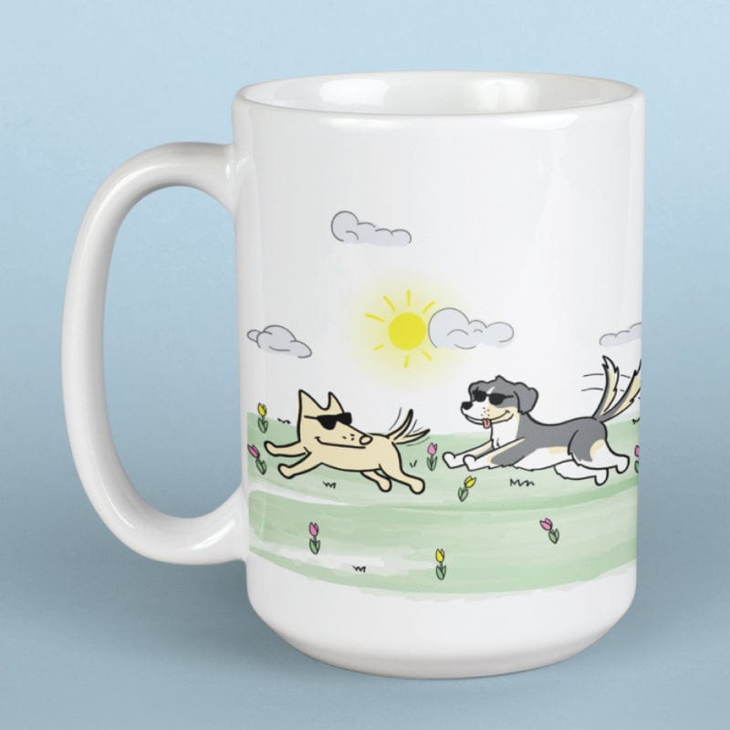 Frolicking Friends - Large Coffee Mug