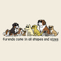 Furends Come in All Shapes and Sizes - Ladies T-Shirt V-Neck