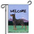 German Pinscher Scenic Garden Flag