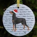German Pinscher  "Happy Howlidays" Ornament
