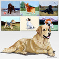 Golden Retriever Scenic Cutting Board