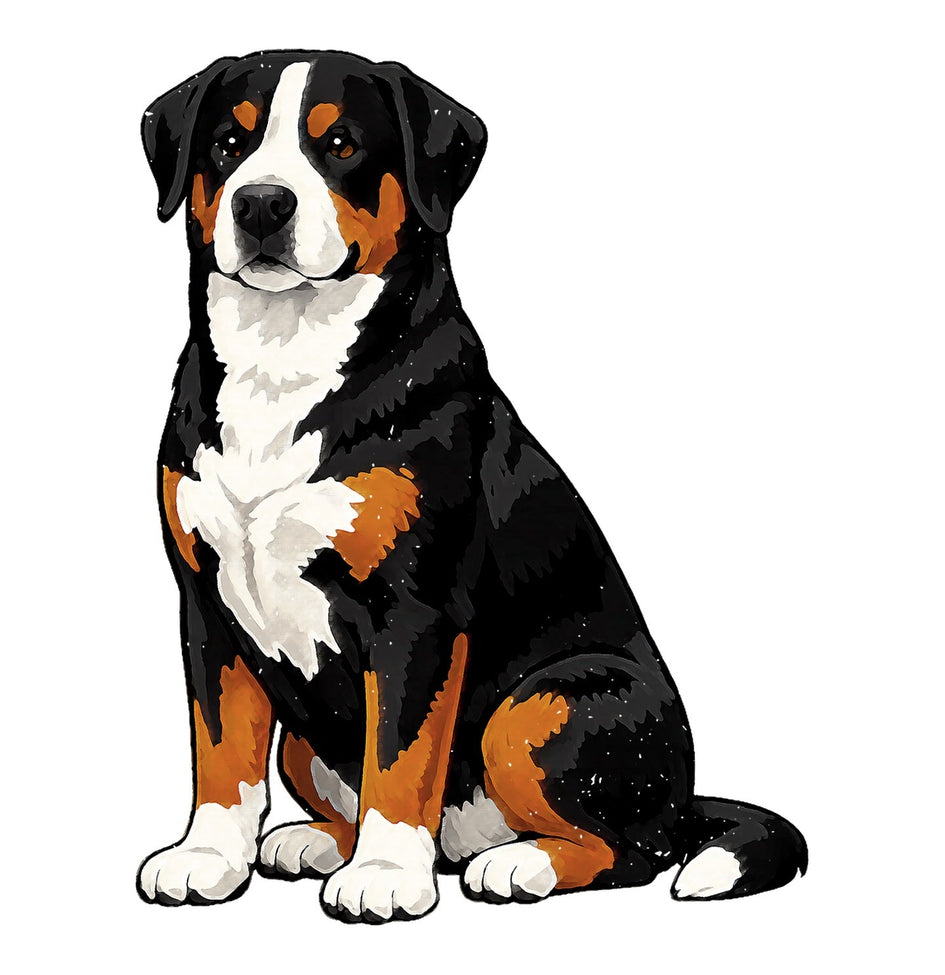 Greater Swiss Mountain Dog Watercolor - Ceramic Mug