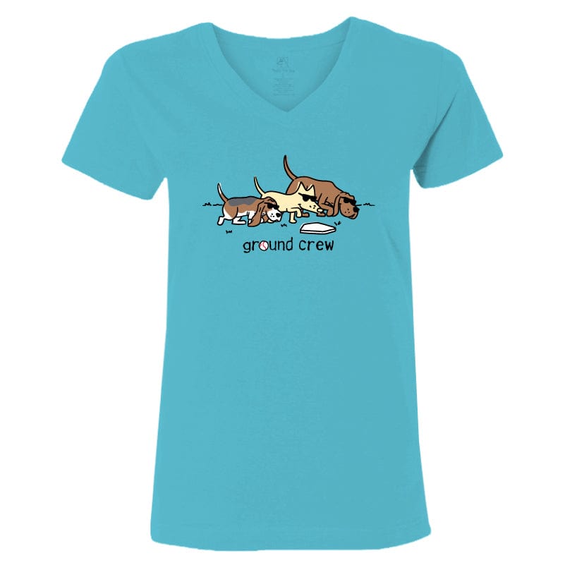 Ground Crew - Ladies T-Shirt V-Neck