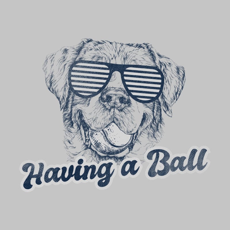 Having a Ball  - Ladies T-Shirt V-Neck