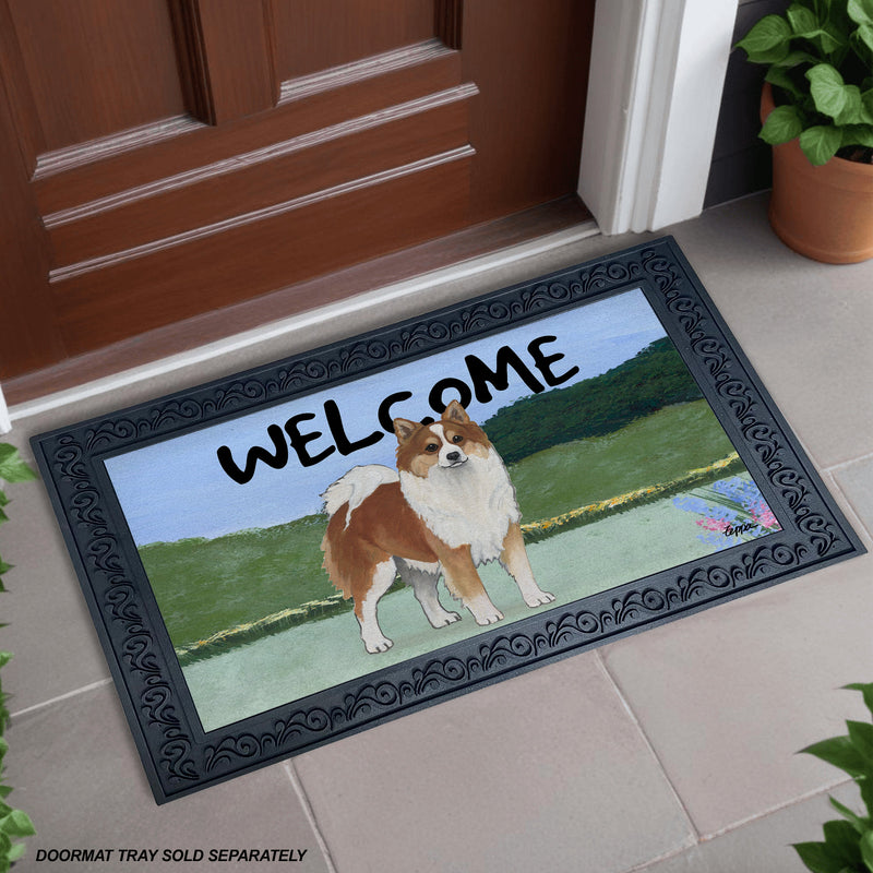Icelandic Sheepdog Welcome Mat