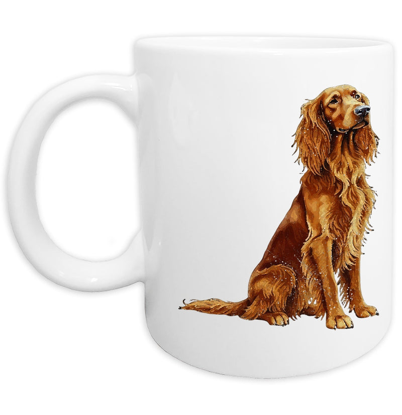 Irish Setter Watercolor - Ceramic Mug