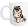 Keeshond Watercolor - Ceramic Mug