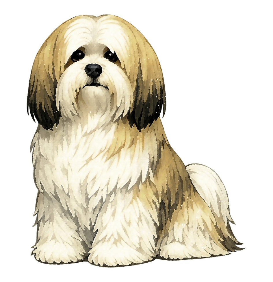 Lhasa Apso Watercolor - Ceramic Mug