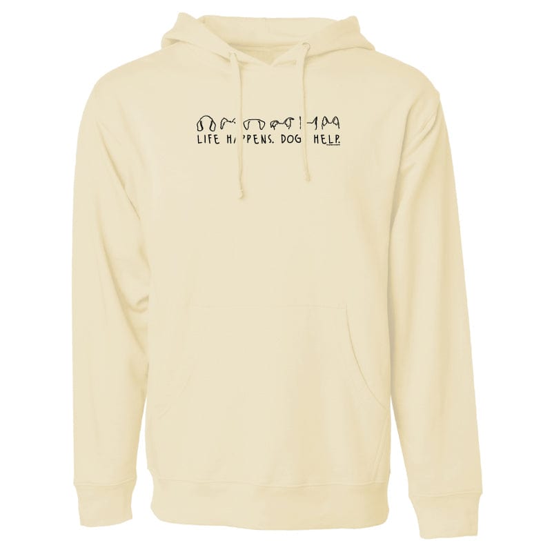 Life Happens Dogs Help - Sweatshirt Pullover Hoodie