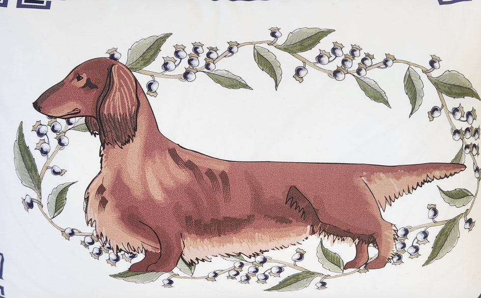 Long Haired Dachshund Pillow Cover