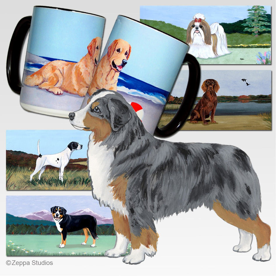 Miniature American Shepherd Scenic Mug