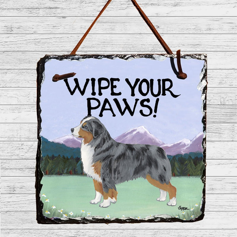 Miniature American Shepherd Slate Sign
