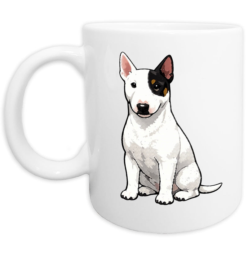 Miniature Bull Terrier Watercolor - Ceramic Mug