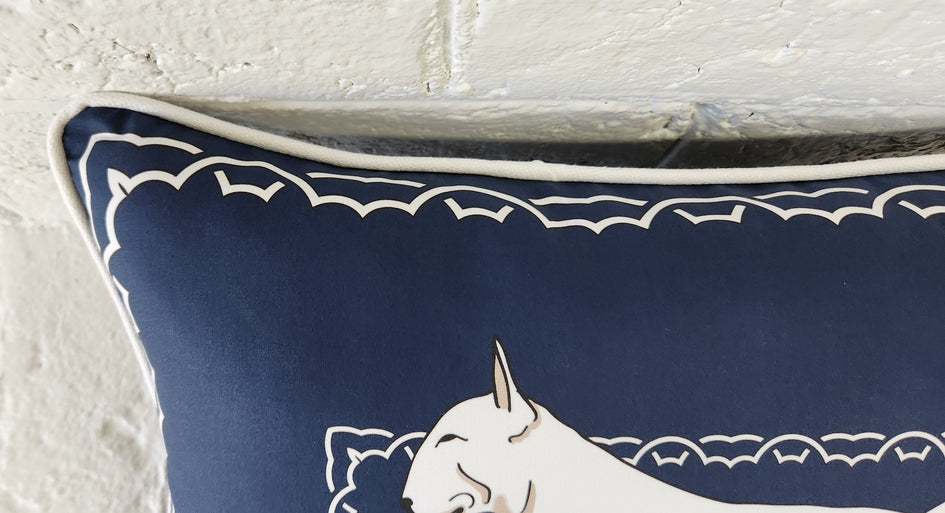 Bull Terrier Decorative Throw Pillow