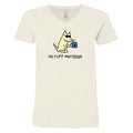 No Ruff Mornings - Ladies T-Shirt V-Neck