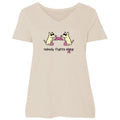 Nobody Fights Alone - Ladies Curvy V-Neck Tee