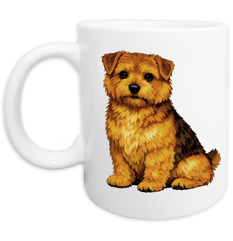 Norfolk Terrier Watercolor - Ceramic Mug
