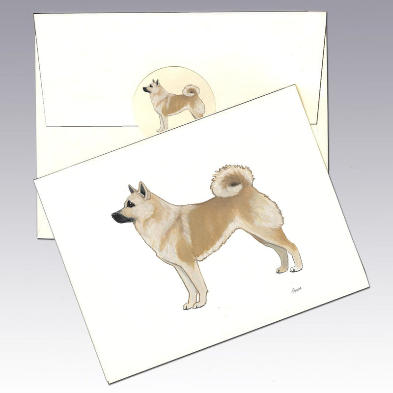 Norwegian Buhund Note Cards