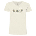Old Dog Same Tricks - Ladies T-Shirt V-Neck