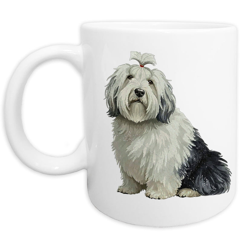 Old English Sheepdog Watercolor - Ceramic Mug