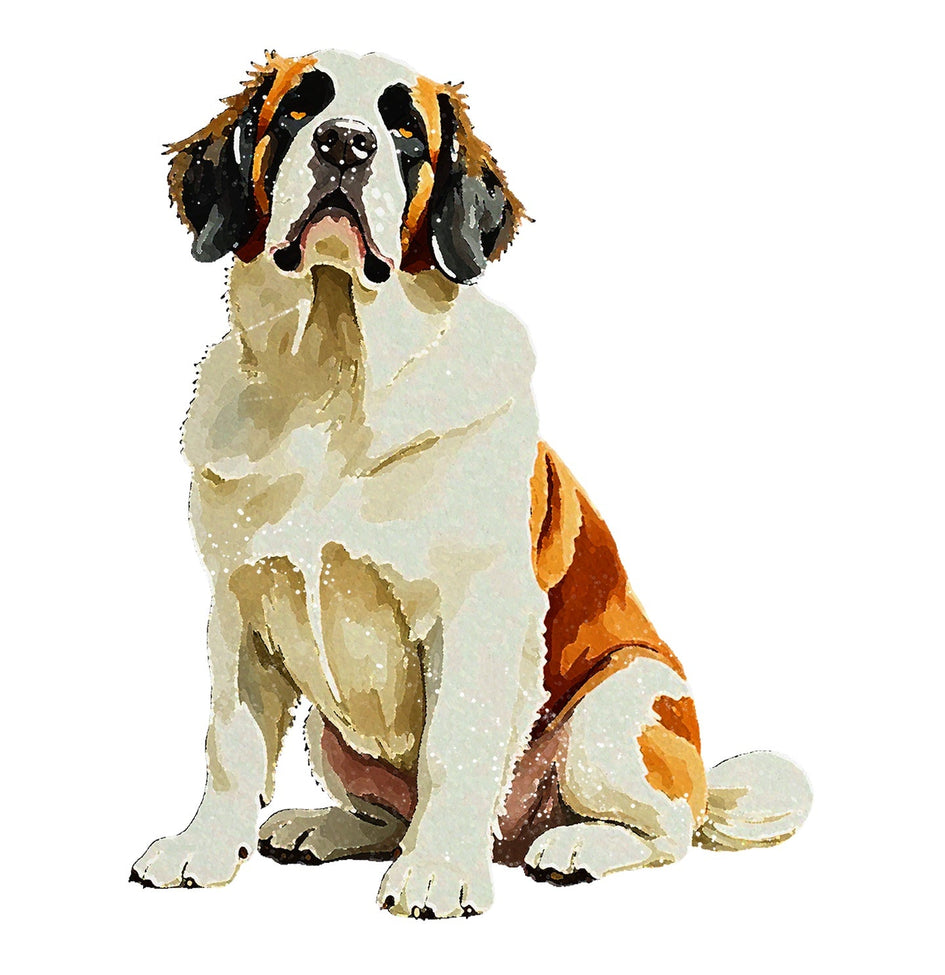 Saint Bernard Watercolor - Ceramic Mug