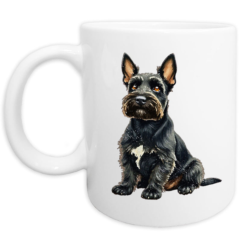 Scottish Terrier Watercolor - Ceramic Mug