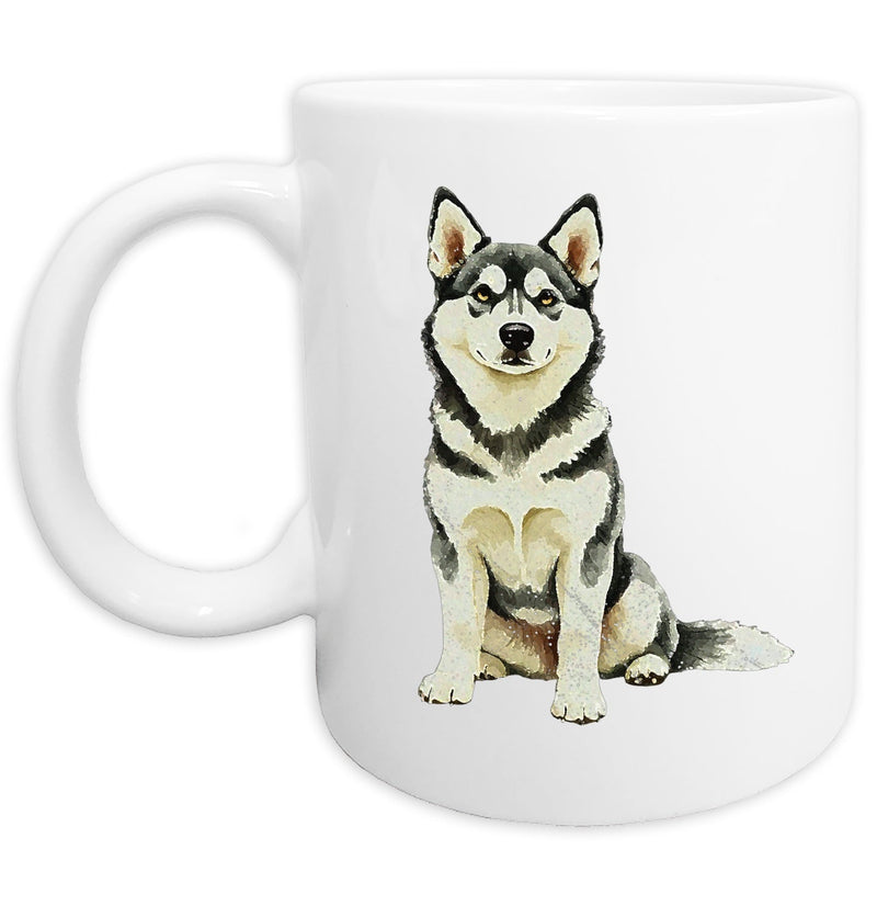 Siberian Husky Watercolor - Ceramic Mug