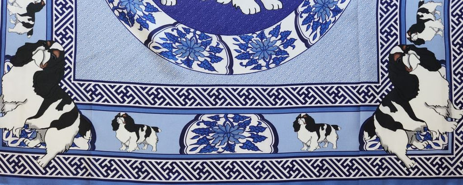 English Toy Spaniel Silk Scarf