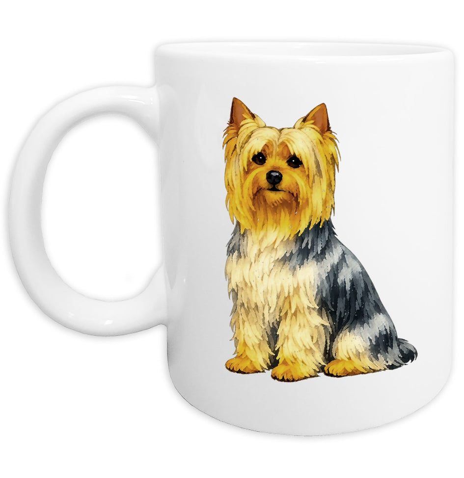 Silky Terrier Watercolor - Ceramic Mug