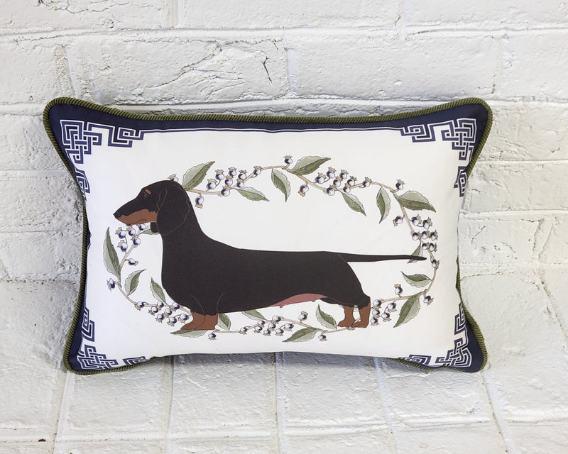 Smooth Dachshund Pillow Cover