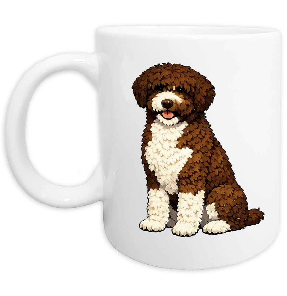 Spanish Water Dog Watercolor - Ceramic Mug
