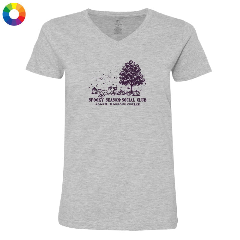 Spooky Season Social Club - Ladies T-Shirt V-Neck
