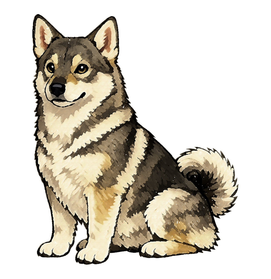 Swedish Vallhund Watercolor - Ceramic Mug