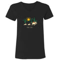 Trail Tails - Ladies T-Shirt V-Neck