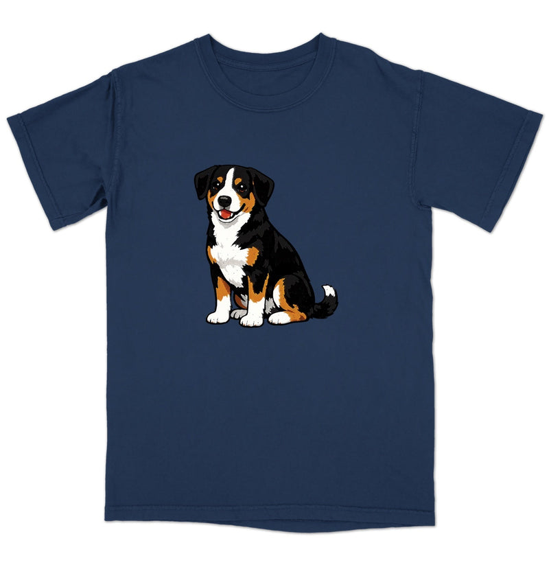 Watercolor Entlebucher Mountain Dog Adult Unisex T-Shirt