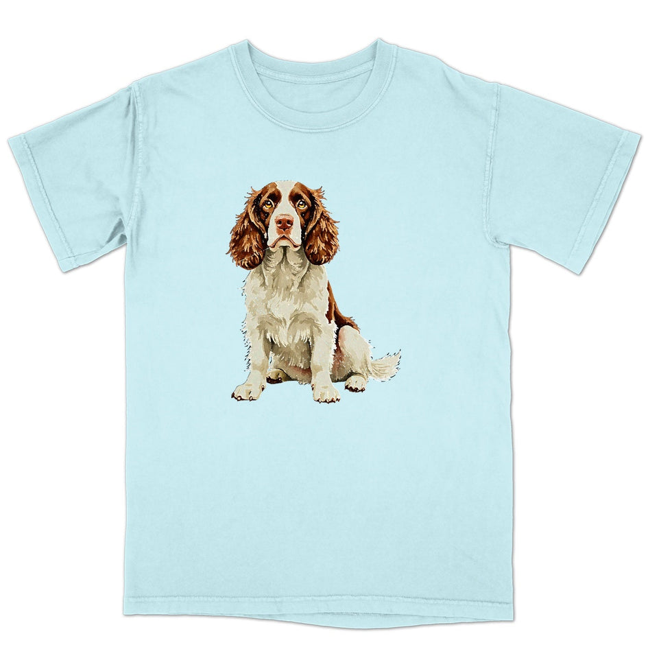 Watercolor English Springer Spaniel Adult Unisex T-Shirt