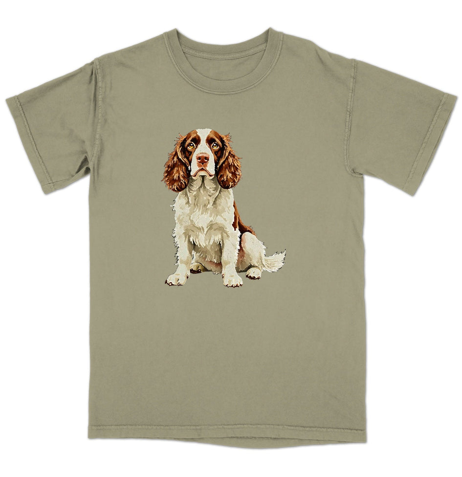 Watercolor English Springer Spaniel Adult Unisex T-Shirt